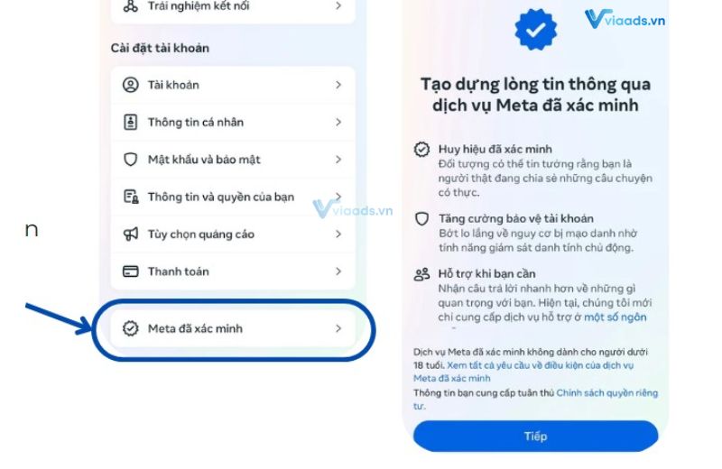 Mua via có tích xanh từ nhà cung cấp uy tín