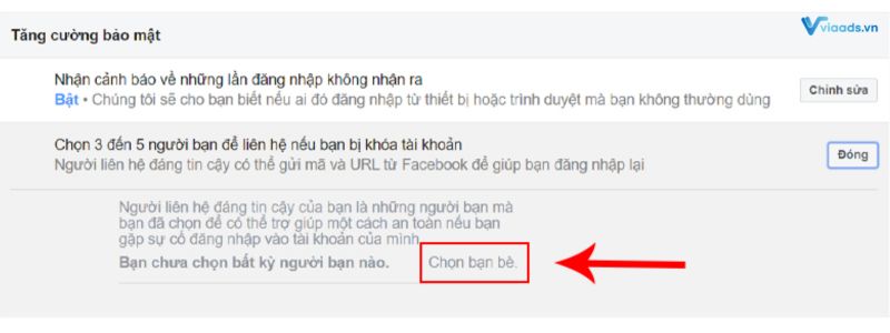 Nhấn chọn bạn bè