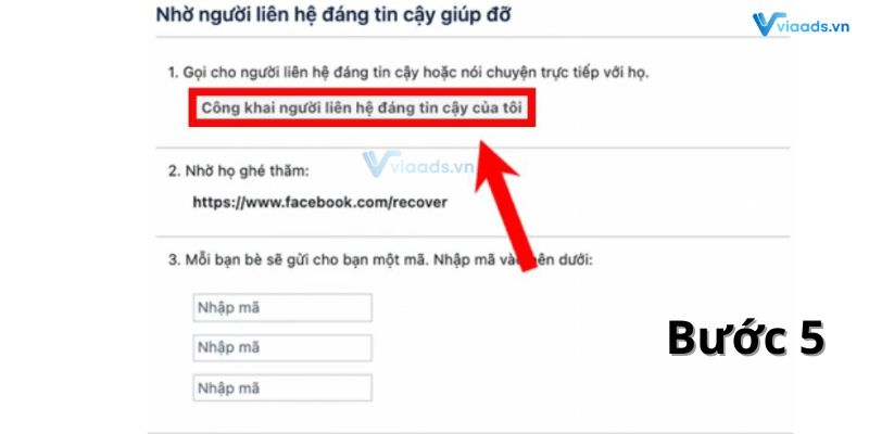 Nhờ người liên hệ đáng tin cậy giúp đỡ