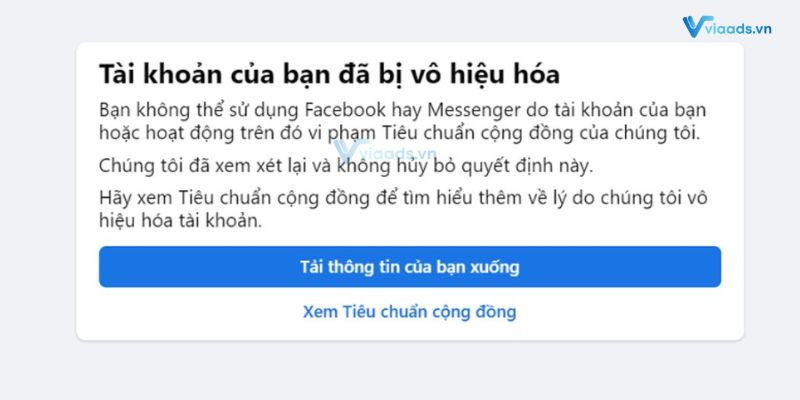 Nguyên nhân tài khoản facebook bị khoá vĩnh viễn