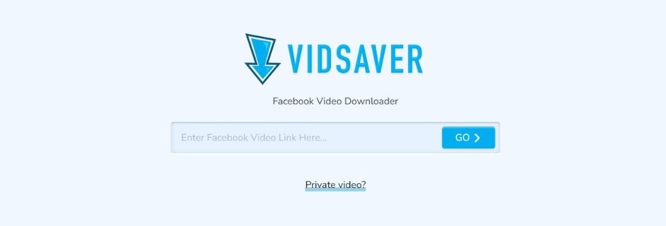 tải video riêng tư trên facebook bằng vidsaver